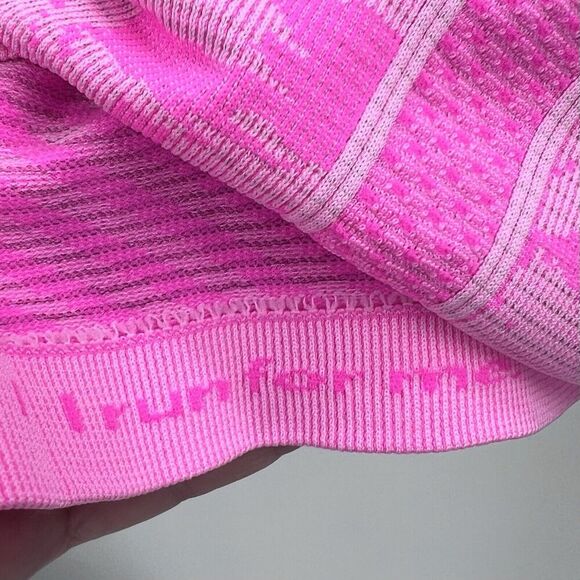 Lululemon Swiftly Hot Pink Camo Long Sleeve Athletic Top Womens 10 - Picture 6 of 6